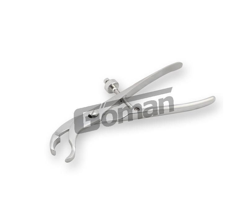 Bone holding forcep, self-centering